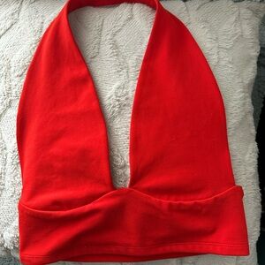 wild fable Red Halter Crop Top